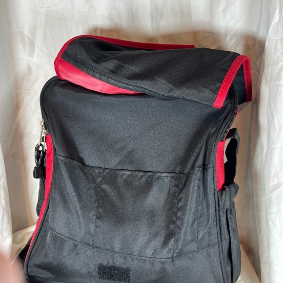 Red and Black Men's Messenger Bag - Picture 6 of 8